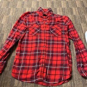 Express Long-Sleeved Flannel Shirt. Size: XS. You will rock this.